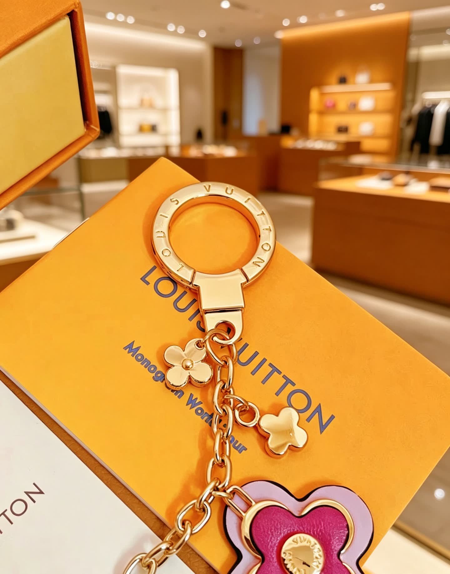 Van Cleef & Arpels Monogram Blooms Keychain